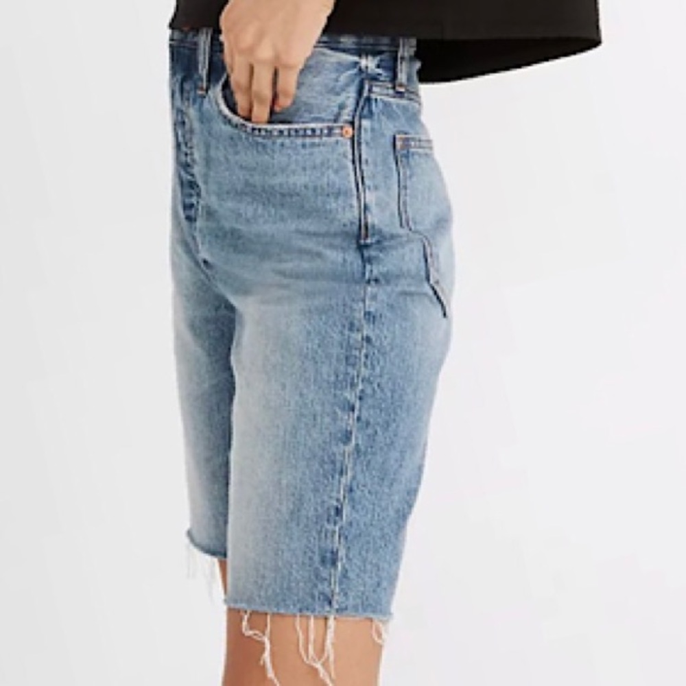 “NEW” Madewell High-Rise Long Denim Short - Picture 2 of 7